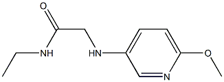 N-ethyl-2-[(6-methoxypyridin-3-yl)amino]acetamide Structure