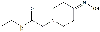 N-ethyl-2-[4-(hydroxyimino)piperidin-1-yl]acetamide 结构式