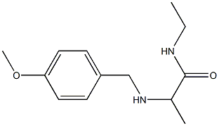 N-ethyl-2-{[(4-methoxyphenyl)methyl]amino}propanamide,,结构式