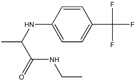 N-ethyl-2-{[4-(trifluoromethyl)phenyl]amino}propanamide 结构式