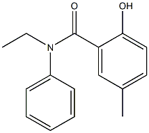 N-ethyl-2-hydroxy-5-methyl-N-phenylbenzamide Struktur