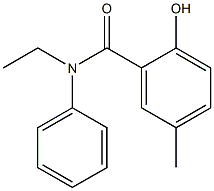 N-ethyl-2-hydroxy-5-methyl-N-phenylbenzamide Structure