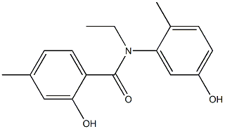 N-ethyl-2-hydroxy-N-(5-hydroxy-2-methylphenyl)-4-methylbenzamide Structure