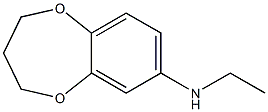 N-ethyl-3,4-dihydro-2H-1,5-benzodioxepin-7-amine Struktur