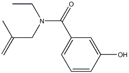 N-ethyl-3-hydroxy-N-(2-methylprop-2-en-1-yl)benzamide Structure
