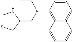 N-ethyl-N-(1,3-thiazolidin-4-ylmethyl)naphthalen-1-amine Struktur