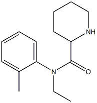 N-ethyl-N-(2-methylphenyl)piperidine-2-carboxamide 结构式