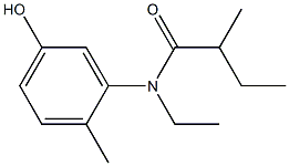 N-ethyl-N-(5-hydroxy-2-methylphenyl)-2-methylbutanamide Structure