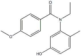 N-ethyl-N-(5-hydroxy-2-methylphenyl)-4-methoxybenzamide Structure