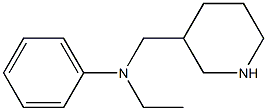 N-ethyl-N-(piperidin-3-ylmethyl)aniline 化学構造式