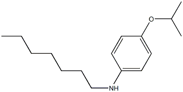 N-heptyl-4-(propan-2-yloxy)aniline,,结构式