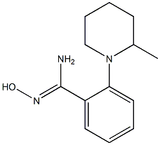 N'-hydroxy-2-(2-methylpiperidin-1-yl)benzene-1-carboximidamide 结构式