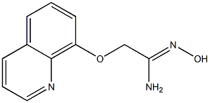 N'-hydroxy-2-(quinolin-8-yloxy)ethanimidamide,,结构式