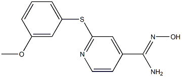 N'-hydroxy-2-[(3-methoxyphenyl)sulfanyl]pyridine-4-carboximidamide