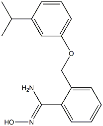 N'-hydroxy-2-[3-(propan-2-yl)phenoxymethyl]benzene-1-carboximidamide