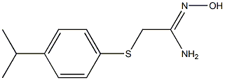 N'-hydroxy-2-{[4-(propan-2-yl)phenyl]sulfanyl}ethanimidamide