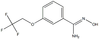 N'-hydroxy-3-(2,2,2-trifluoroethoxy)benzenecarboximidamide Structure