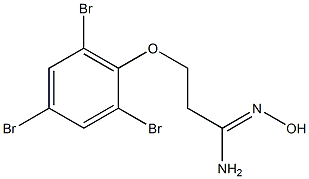 N'-hydroxy-3-(2,4,6-tribromophenoxy)propanimidamide Structure