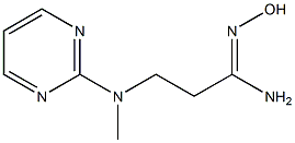 N'-hydroxy-3-[methyl(pyrimidin-2-yl)amino]propanimidamide Structure