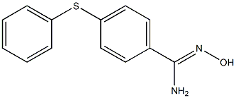N'-hydroxy-4-(phenylsulfanyl)benzene-1-carboximidamide Structure