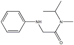 N-methyl-2-(phenylamino)-N-(propan-2-yl)acetamide 化学構造式