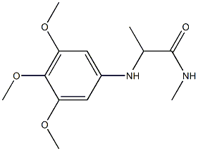 N-methyl-2-[(3,4,5-trimethoxyphenyl)amino]propanamide Structure