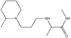 N-methyl-2-{[3-(2-methylpiperidin-1-yl)propyl]amino}propanamide 结构式