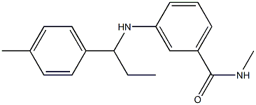 N-methyl-3-{[1-(4-methylphenyl)propyl]amino}benzamide Structure