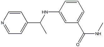 N-methyl-3-{[1-(pyridin-4-yl)ethyl]amino}benzamide Structure