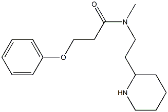 N-methyl-3-phenoxy-N-[2-(piperidin-2-yl)ethyl]propanamide,,结构式