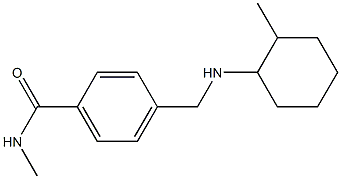 N-methyl-4-{[(2-methylcyclohexyl)amino]methyl}benzamide,,结构式