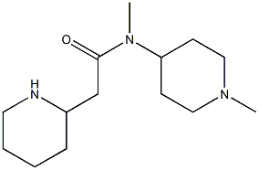 N-methyl-N-(1-methylpiperidin-4-yl)-2-(piperidin-2-yl)acetamide Structure