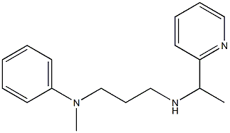 N-methyl-N-(3-{[1-(pyridin-2-yl)ethyl]amino}propyl)aniline 结构式