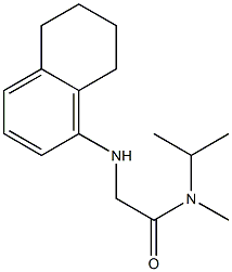 N-methyl-N-(propan-2-yl)-2-(5,6,7,8-tetrahydronaphthalen-1-ylamino)acetamide Structure