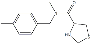  N-methyl-N-[(4-methylphenyl)methyl]-1,3-thiazolidine-4-carboxamide