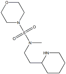 N-methyl-N-[2-(piperidin-2-yl)ethyl]morpholine-4-sulfonamide Structure