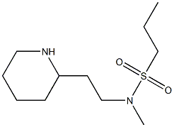 N-methyl-N-[2-(piperidin-2-yl)ethyl]propane-1-sulfonamide Struktur
