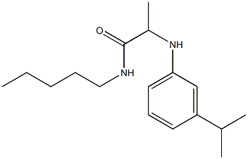  N-pentyl-2-{[3-(propan-2-yl)phenyl]amino}propanamide