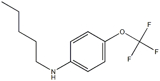 N-pentyl-4-(trifluoromethoxy)aniline,,结构式