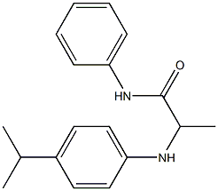 N-phenyl-2-{[4-(propan-2-yl)phenyl]amino}propanamide Structure