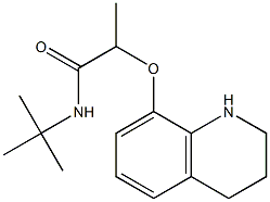 N-tert-butyl-2-(1,2,3,4-tetrahydroquinolin-8-yloxy)propanamide Structure