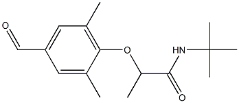 N-tert-butyl-2-(4-formyl-2,6-dimethylphenoxy)propanamide Structure