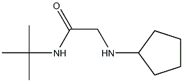 N-tert-butyl-2-(cyclopentylamino)acetamide,,结构式