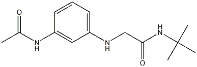 N-tert-butyl-2-[(3-acetamidophenyl)amino]acetamide 结构式