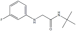 N-tert-butyl-2-[(3-fluorophenyl)amino]acetamide Structure