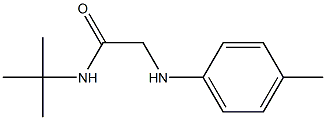 N-tert-butyl-2-[(4-methylphenyl)amino]acetamide Structure