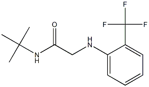 N-tert-butyl-2-{[2-(trifluoromethyl)phenyl]amino}acetamide Structure