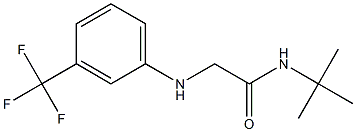 N-tert-butyl-2-{[3-(trifluoromethyl)phenyl]amino}acetamide Structure