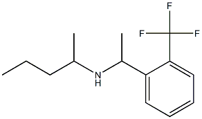 pentan-2-yl({1-[2-(trifluoromethyl)phenyl]ethyl})amine Struktur
