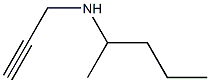 pentan-2-yl(prop-2-yn-1-yl)amine 结构式